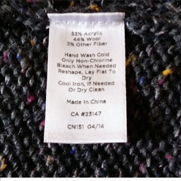 Like NEW! Talbots Grey Tweed  Wool Cardigan (Sp) - Picture 7 of 11